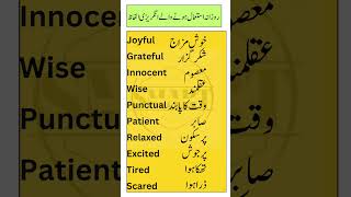 10 Essential English Words with Urdu Meanings  Daily Vocabulary for Beginners [upl. by Ylsel]