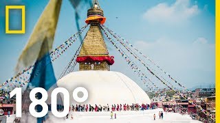 180° Kathmandu City of Temples  National Geographic [upl. by Raffo704]