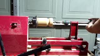 Vevor 1440 Wood Lathe Tailstock Drill Test [upl. by Oilla]