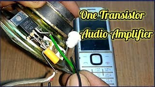 One Transistor Audio Amplifier with Circuit Blog Diagram [upl. by Esinart14]