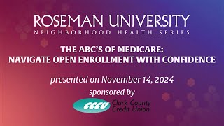 The ABC’s of Medicare Navigate Open Enrollment with Confidence 2024 [upl. by Laise]