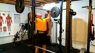 Overhead Press 245 lb x 2 2RM [upl. by Adyam]