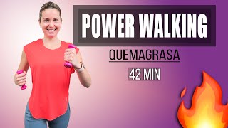 Alcanza tu Objetivo de 10000 pasos EN CASA  POWER WALKING QUEMAGRASA [upl. by Atirehc762]