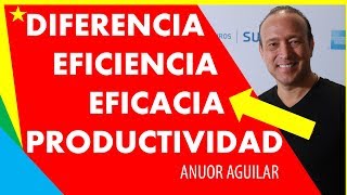 Diferencia entre EFICIENCIA EFICACIA Y PRODUCTIVIDAD 😍  DESARROLLO  EMPRENDER [upl. by Ettenwad169]