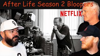 After Life Season 2 Bloopers REACTION  OFFICE BLOKES REACT [upl. by Nymassej]