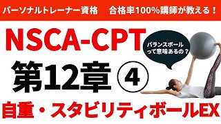 【パーソナルトレーナー 資格】NSCACPT対策講座 自重・スタビリティボールEXのやり方、期待出来る効果を合格解説！ [upl. by Murvyn]