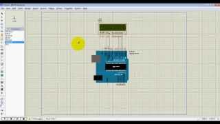 LCD connection with Arduino ATmega328p on ISIS Proteus [upl. by Zetta]