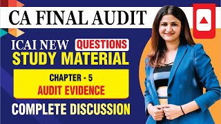 CA FINAL AUDIT STUDY MATERIAL QUES  CH 05  CA FINAL AUDIT  MAY 2024 EXAMS  NEW SYLLABUS [upl. by Nylanej]