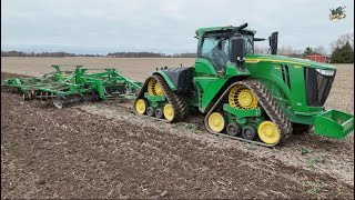 Ripping Fields amp Flying Drones  John Deere 9RX 640 Tractor amp 2730 Disk Ripper [upl. by Krik]