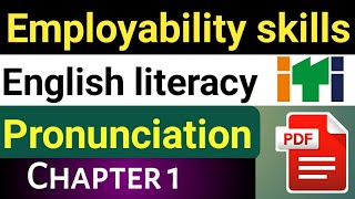 Employability skills English literacy  employability skills ITI pdf  ITI English literacy MCQ 2023 [upl. by Eerdua]