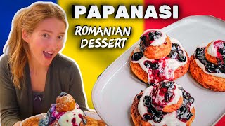 Making Traditional Romanian Dessert  Papanasi [upl. by Lerrud330]