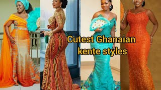 Cutest Ghanaian Traditional kente dress designs for women  Trendy kente styles  Kente dresses 2024 [upl. by Trab]