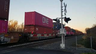 CSX intermodal at Beebe bridge rd with 3389 leading and 5267 trailing almost Dave the CSX train [upl. by Mikihisa]