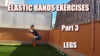 100 RESISTANCE BANDS EXERCISES  PART 3 LEGS [upl. by Barrada]