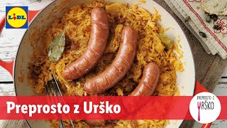 Preprosto z Urško Praženo kislo zelje s klobaso [upl. by Seuqirdor720]