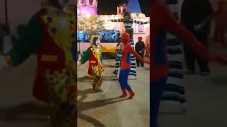 Spiderman and JokerClown dancing on Tere Ishq ne sathiya or Ishq dhaga chute na [upl. by Aneroc]