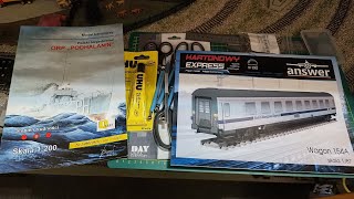 UNBOXING modele kartonowe Wagon osobowy 154A Torpedowiec ORP Podhalanin akcesoria modelarskie [upl. by Oisacin464]