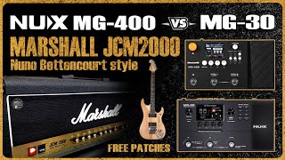 NUX MG 400 vs MG 30 Marshall JCM2000 Comparison [upl. by Berne]