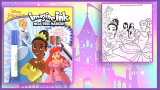 Princesses Disney Livre dActivités et Coloriage  Disney Princess Imagine Ink [upl. by Kola]