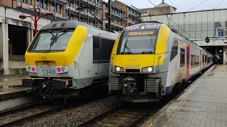 quotTRAINS SPOTTINGquot à Godinne et Namur  BONUS et klaxons [upl. by Notsgnal]