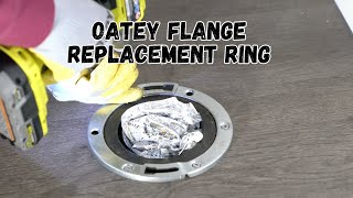 How to Repair a Broken Flange Ring with the Oatey 7in Toilet Flange Replacement Ring [upl. by Nhojleahcim]