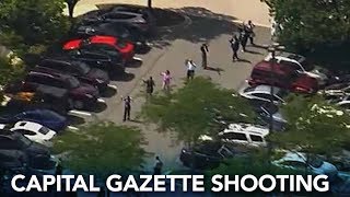 RAW VIDEO Shooting at Capital Gazette in Annapolis Maryland [upl. by Anum]