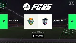 FC 25  K LEAGUE 2024 35R GANGWON FC vs GIMCHEON SANGMU [upl. by Wurtz]