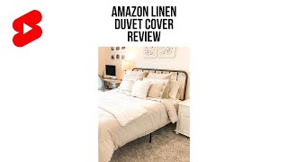 Amazon Linen Duvet Cover Set Review [upl. by Wolbrom]