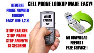 PHONE NUMBER LOOKUP made easy How to do a reverse cell phone lookup in 2 minutes [upl. by Loggia]