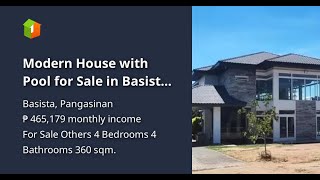 Modern House with Pool for Sale in Basista Pangasinan [upl. by Nhepets]