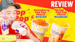 TEALIVE Strawberry Pop Pop Pearls amp Mango Pop Pop Pearls  MakeItPop [upl. by Aryamoy955]