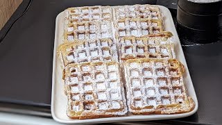 QuarkwaffelnOmis Blitzrezeptgeheimes Rezeptsehr leckerWonderwaffel [upl. by Edualcnaej]