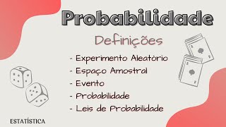 CONCEITOS INICIAIS DE PROBABILIDADE  PROBABILIDADE EP 1 [upl. by Airrat]