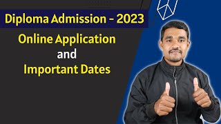 Diploma Admission 2023  Important Dates  DTE Maharashtra [upl. by Saideman573]