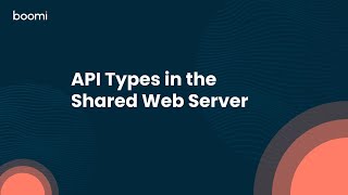 API Types in the Shared Web Server [upl. by Lynnea36]