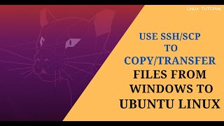 How To TransferCopy Files and Folders from Windows to Ubuntu Linux File transfer using SCPSSH [upl. by Elrebma]