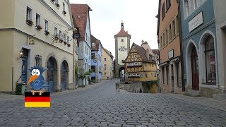 Rothenburg ob der Tauber mit Weihnachtsladen von Käthe Wohlfahrt im Sommer  WinterMix [upl. by Sillad]