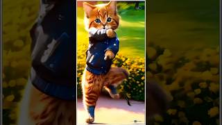 CHAIN HO CHAIN HO MERI DILKA 💕❤💖💓 CUTE CAT SUPER DANCE 😯😯😯cat trending shorts [upl. by Nerissa]