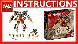 LEGO Instructions  Ninja Ultra Combo Mech  71765  LEGO NINJAGO 2022 [upl. by Gabbert]