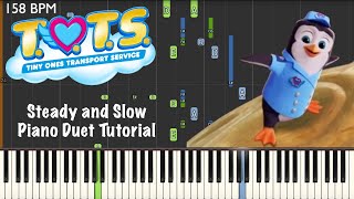 Disney Juniors TOTS  Steady and Slow  Piano Duet Tutorial [upl. by Ahsienad]