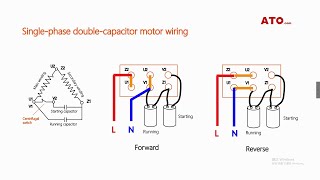 Single phase motor forward and reverse wiring [upl. by Naitsihc]