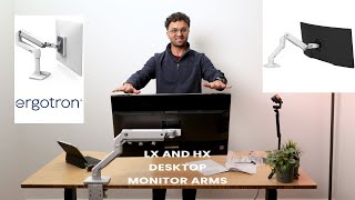 Ergotron LX and HX series arms full unboxing setup and first impressions by Jassie from KECG Tech [upl. by Wieren701]