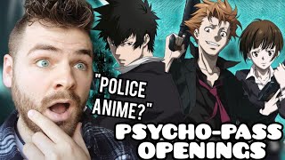 First Time Reacting to quotPSYCHOPASS Openings 14quot  Non Anime Fan [upl. by Yekcaj]