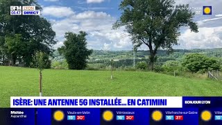 Isère une antenne 5G installée en catimini [upl. by Haodnanehs428]