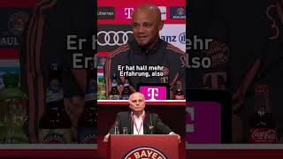 Kompany über Hoeneß quotVielleicht weiß er es besserquot [upl. by Latsyrcal718]