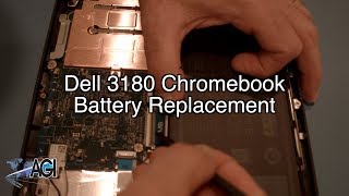 Dell Chromebook 11 3180 Battery Replacement [upl. by Aihsot]