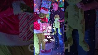 See THE GRINCHs REACTION after being given an ONION as a present shorts thegrinch christmas [upl. by Ticon674]