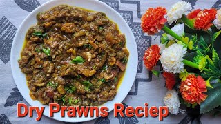 How to make Dry Prawns and Ridge Gourd mix vegetable  Prawns reciep  Glow Fever💖 [upl. by Heddy]