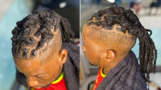 Easiest men dreadlocks style tutorialsubscribehairstylesdreadlocksnaturalhairstylescoiffurelocs [upl. by Kynthia583]