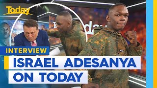 Israel Adesanya chats ahead of UFC title bout  Today Show Australia [upl. by Bodi]